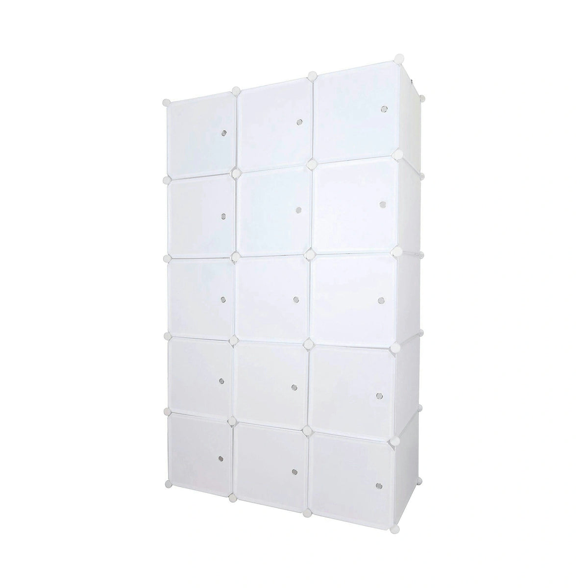 Dulap ZALVO, alb, metal/plastic, cu 6 usi, 111x46x185 cm