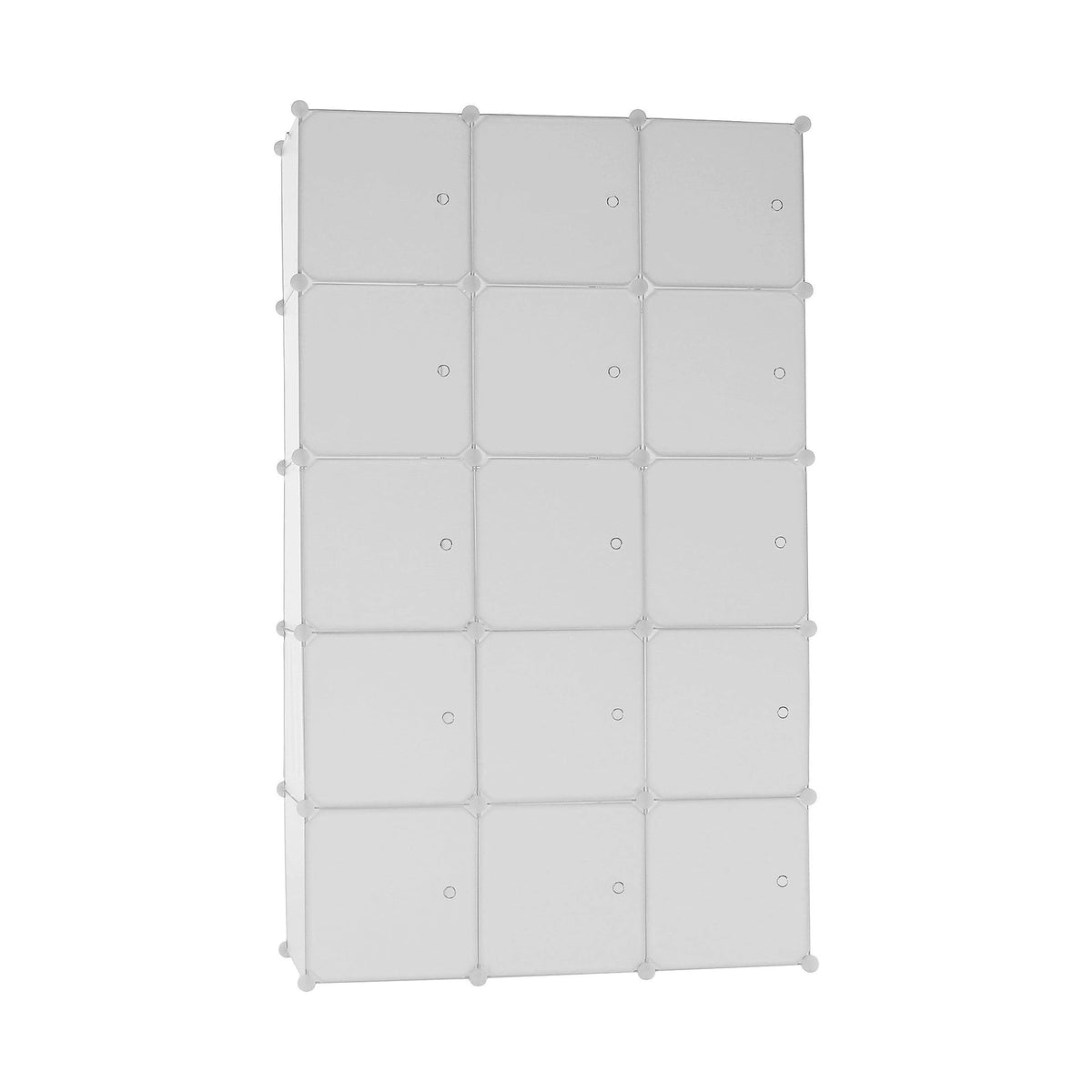 Dulap ZALVO, alb, metal/plastic, cu 6 usi, 111x46x185 cm