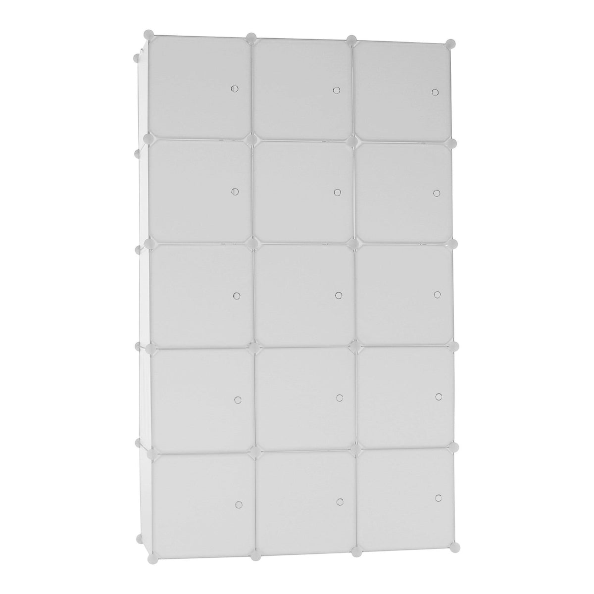 Dulap ZALVO, alb, metal/plastic, cu 6 usi, 111x46x185 cm