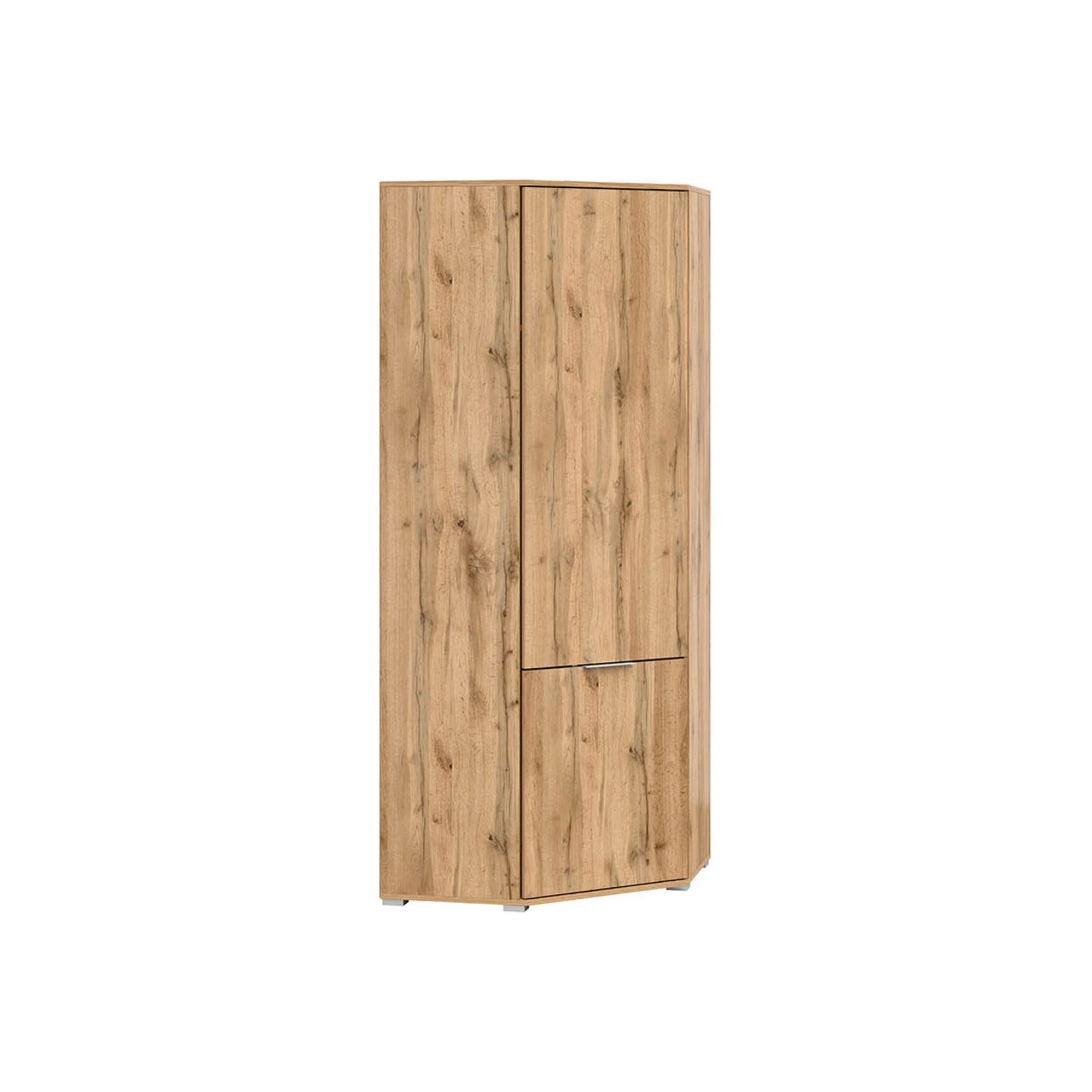 Dulap ZELE, stejar wotan, PAL, cu 2 usi, 78x78x195 cm