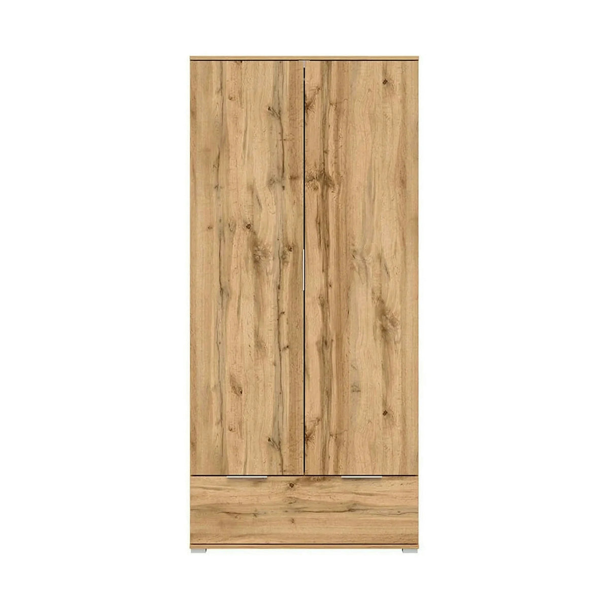 Dulap ZELE, stejar wotan, PAL, cu 2 usi, 91x57x195 cm