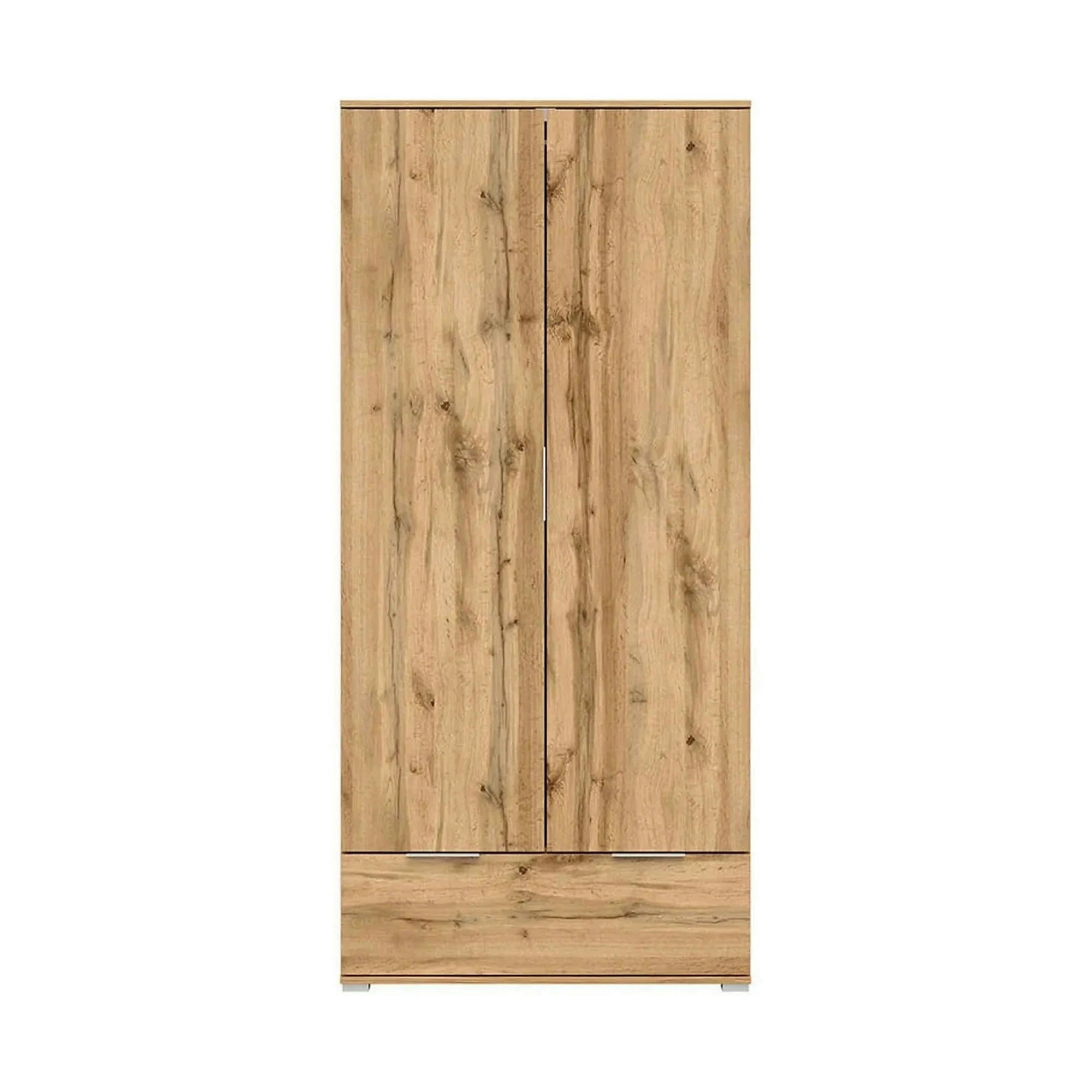 Dulap ZELE, stejar wotan, PAL, cu 2 usi, 91x57x195 cm