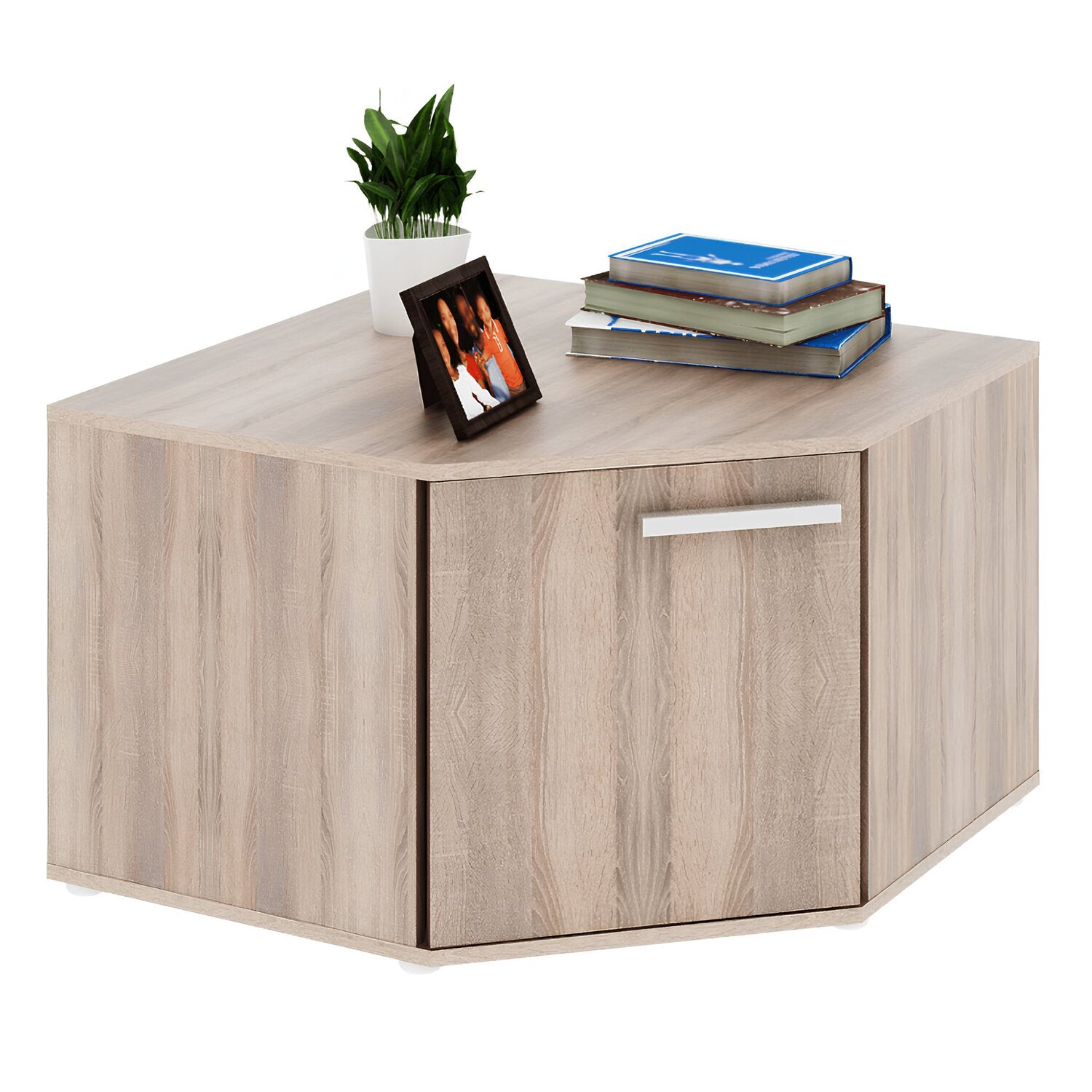 Comoda de colt DUNAJ TIP 14, stejar sonoma, DTD laminat, 79x79x51 cm