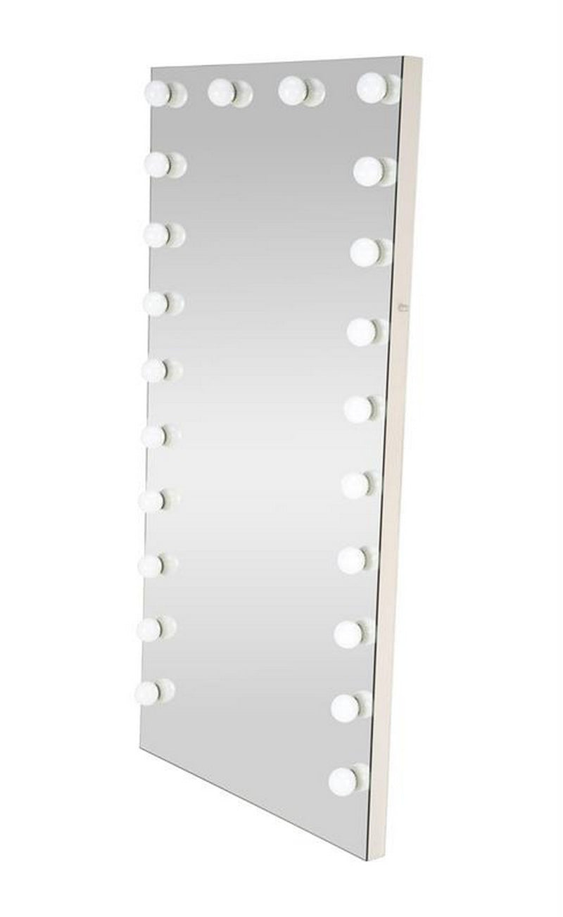 Oglinda PEARL, argintiu, cu iluminare LED, 87x170 cm