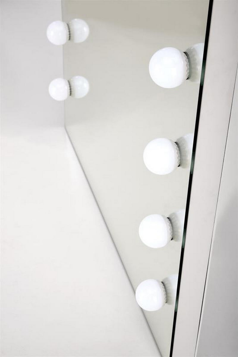 Oglinda PEARL, argintiu, cu iluminare LED, 87x170 cm