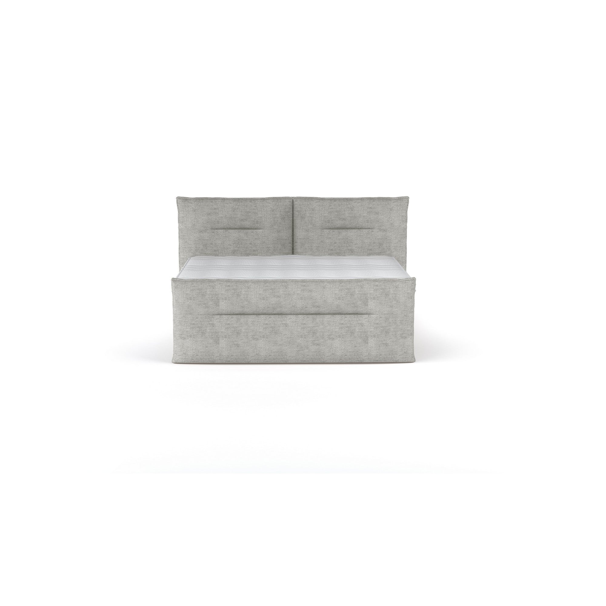 Pat boxspring ELMA 180x200, personalizabil materiale Gama Premium, cu spatiu depozitare, saltele si topper