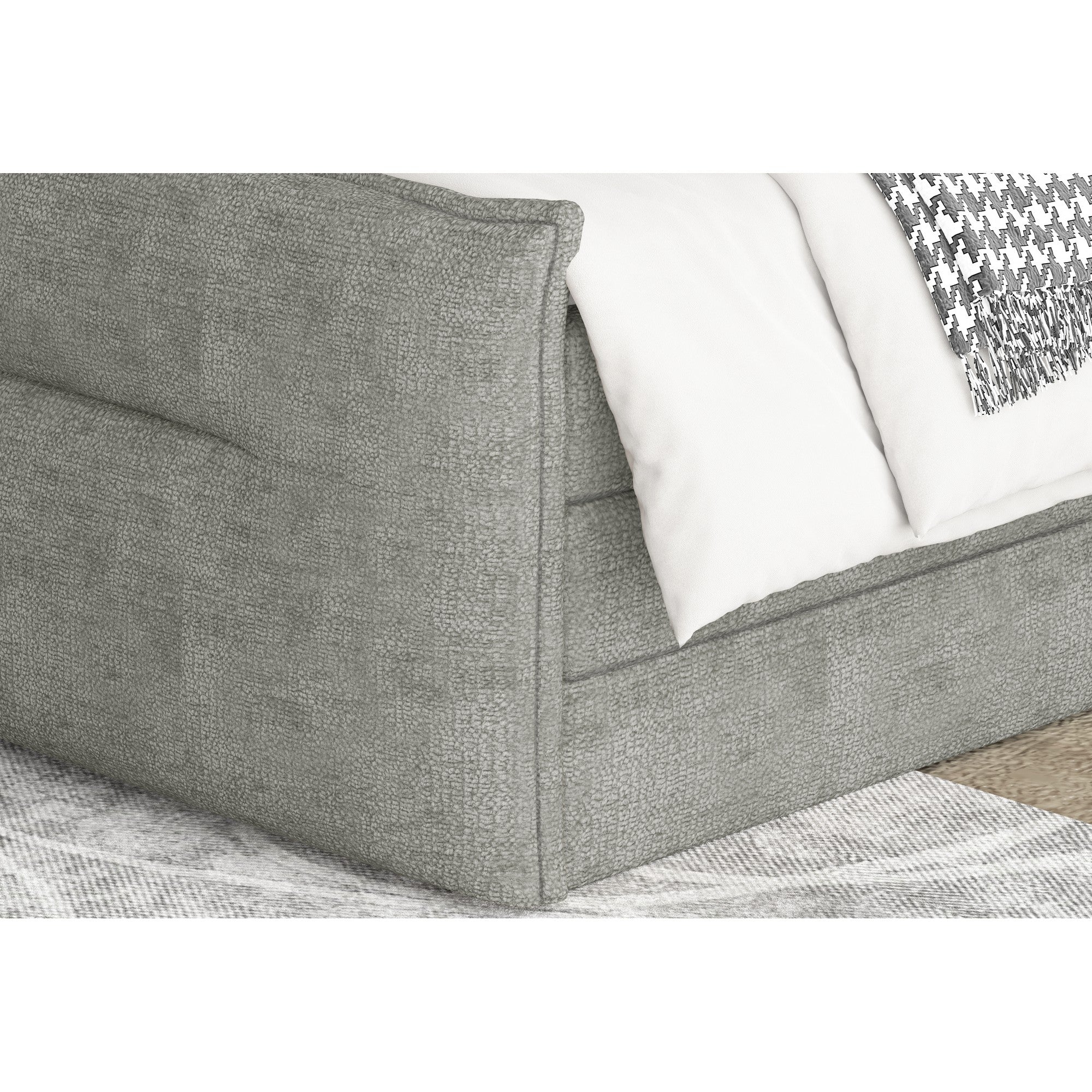 Pat boxspring ELMA 180x200, personalizabil materiale Gama Premium, cu spatiu depozitare, saltele si topper