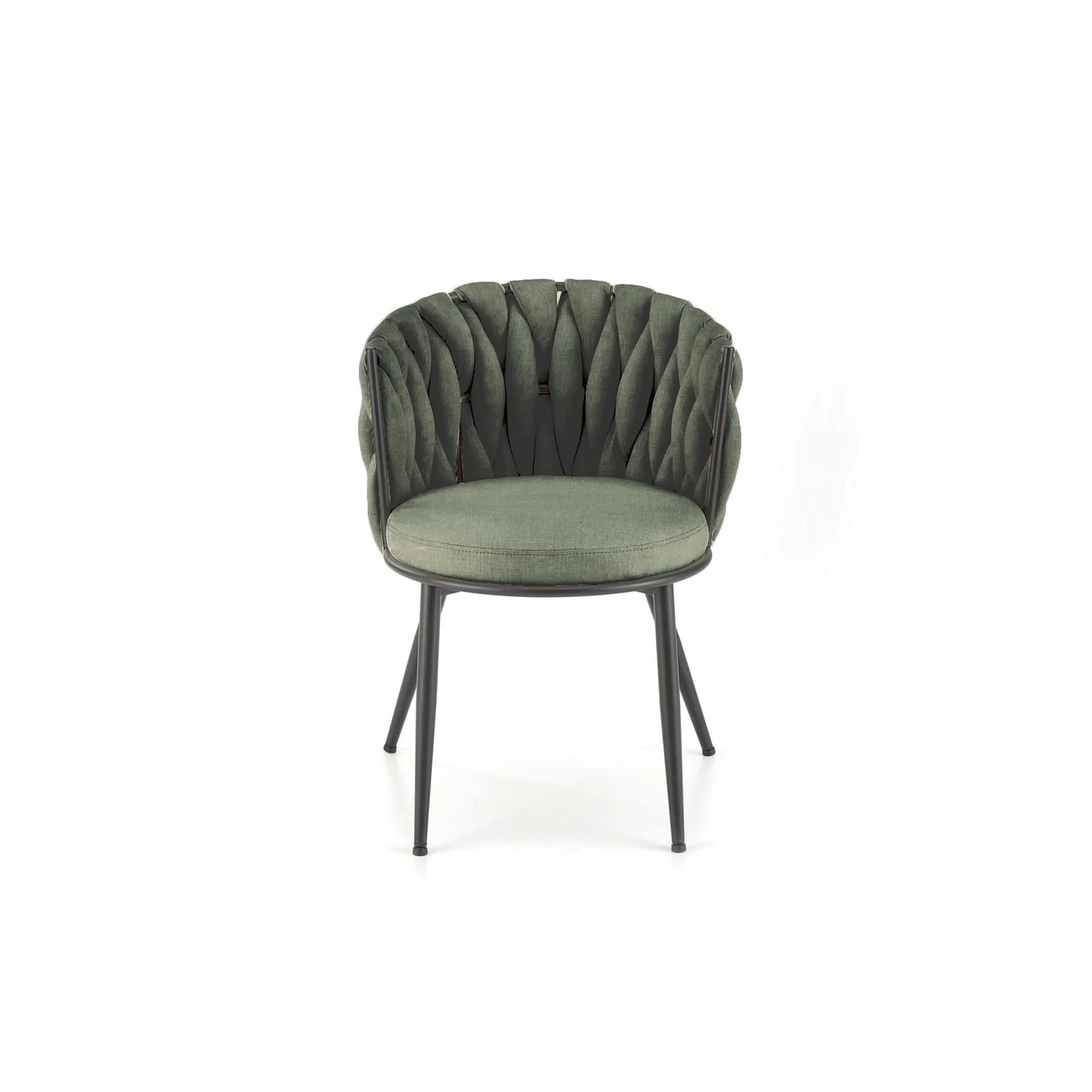 Scaun K516, verde/negru, stofa clasica/metal, 57x60x79 cm
