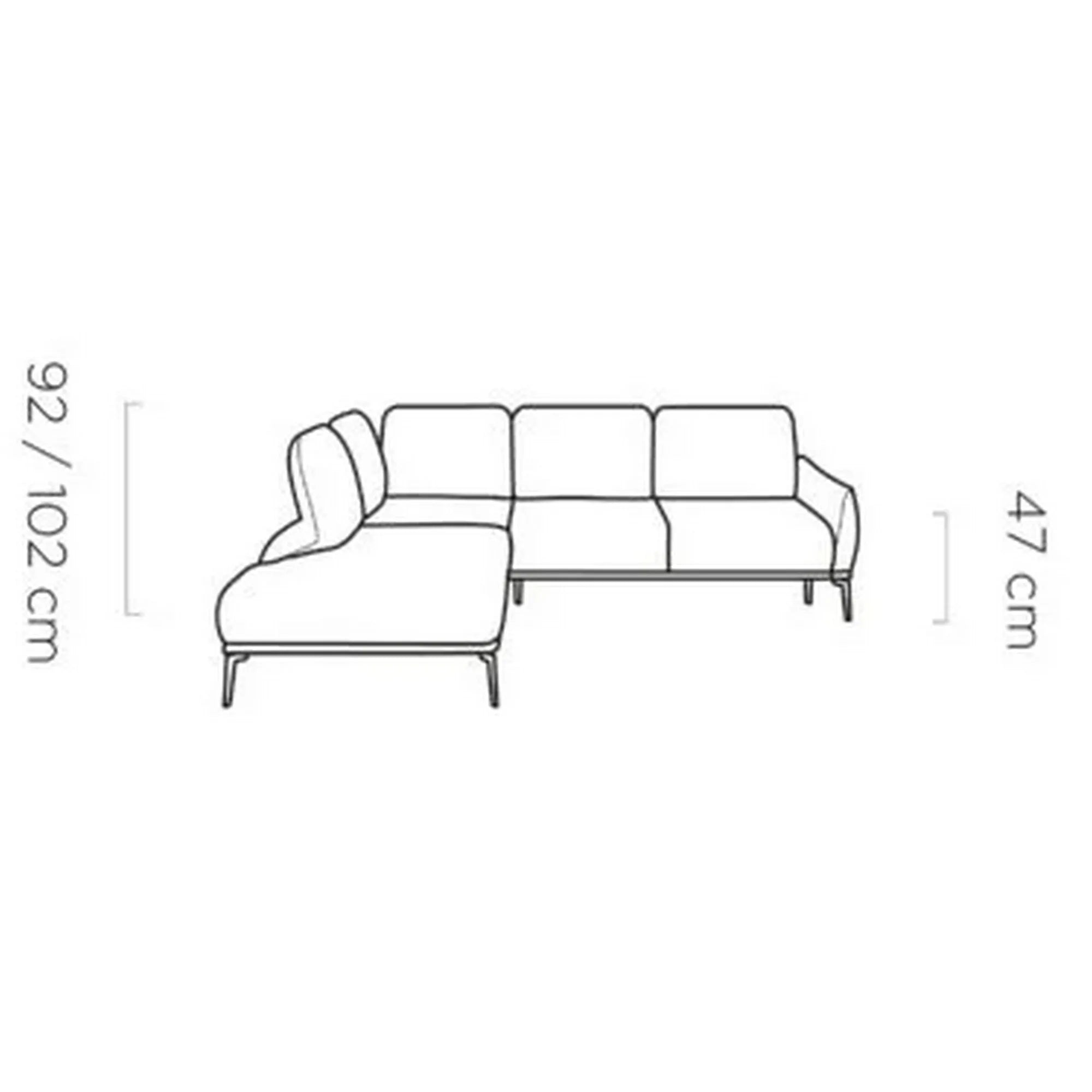 Coltar Storm L, personalizabil materiale gama Premium, cu reglaj electric, 286x231x103 cm