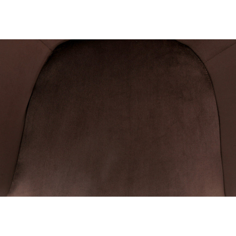 Scaun birou EROL, maro/auriu, stofa catifelata/metal, 59x62x82/92 cm