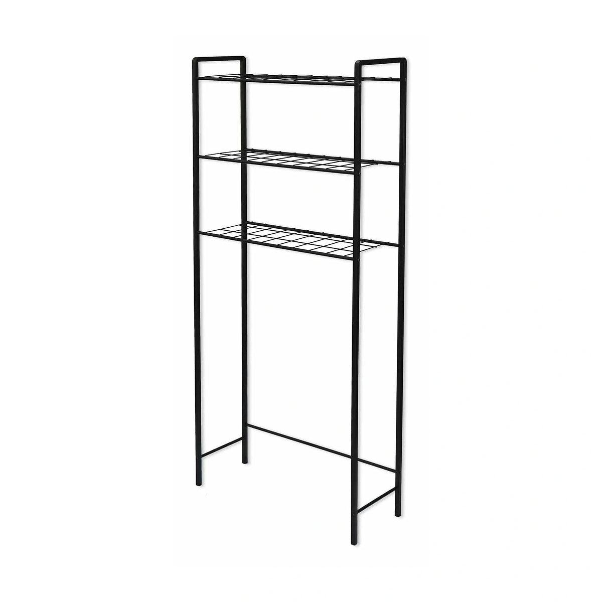Etajera baie OTIS, negru, metal, 52x24x150 cm