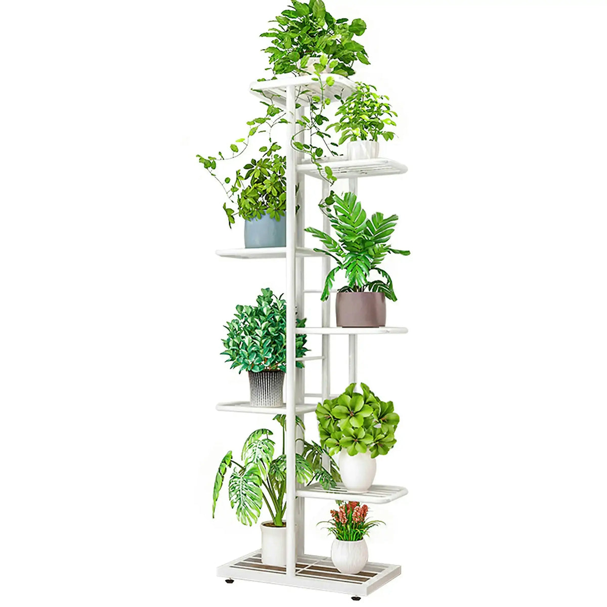 Etajera BAMIR TIP 2, alb, metal, 43x22x126 cm