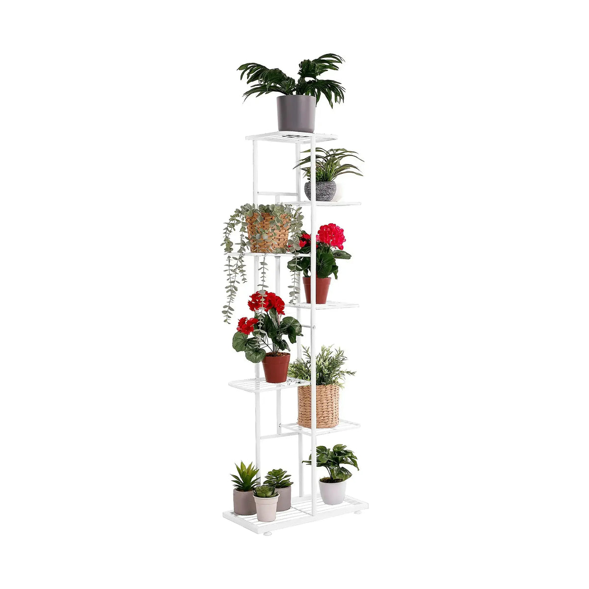 Etajera BAMIR TIP 2, alb, metal, 43x22x126 cm