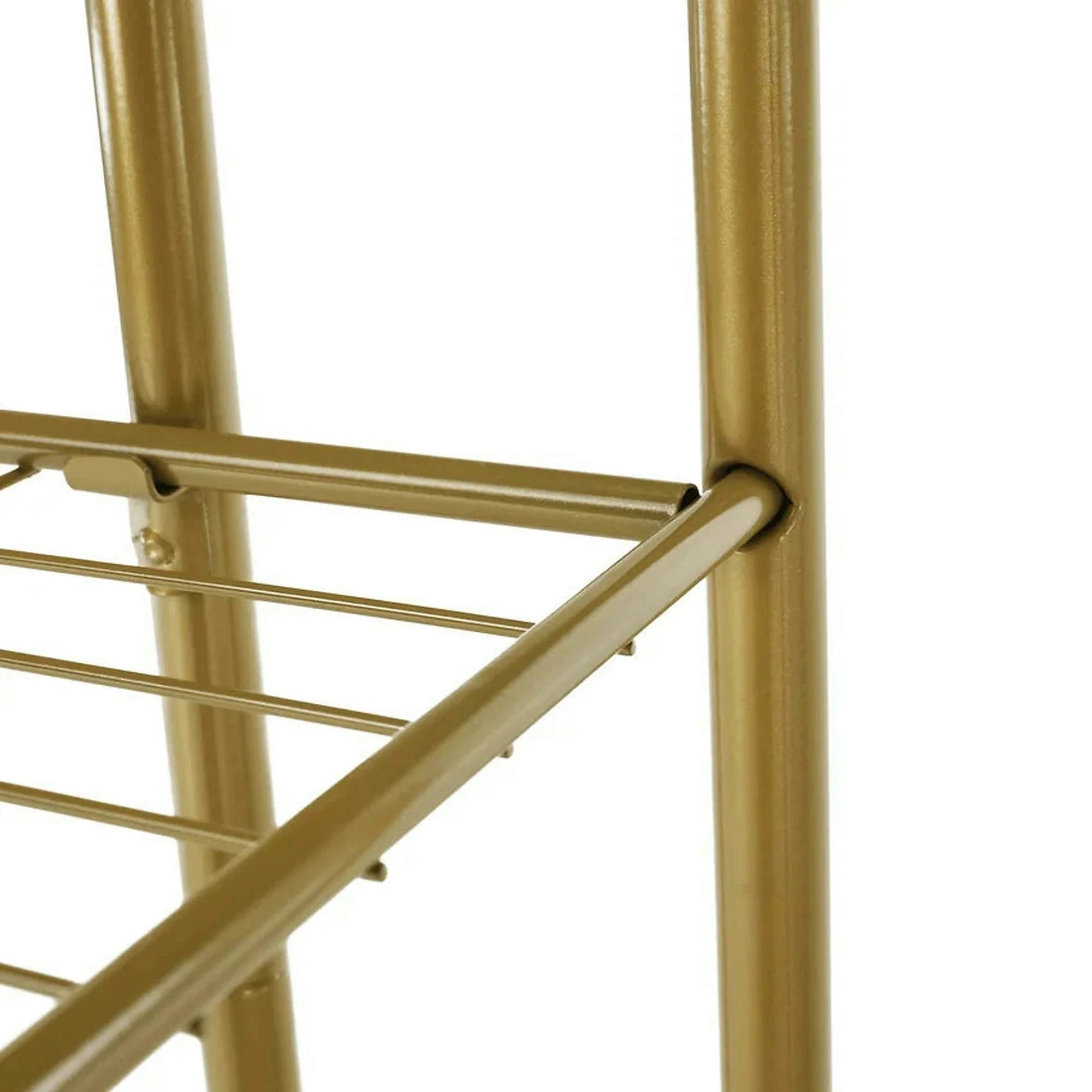 Etajera BAMIR TIP 3, auriu, metal, 44x22x108 cm