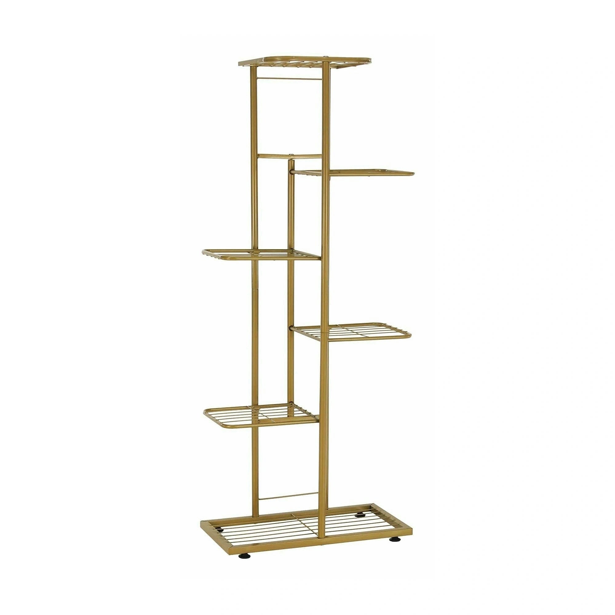Etajera BAMIR TIP 3, auriu, metal, 44x22x108 cm