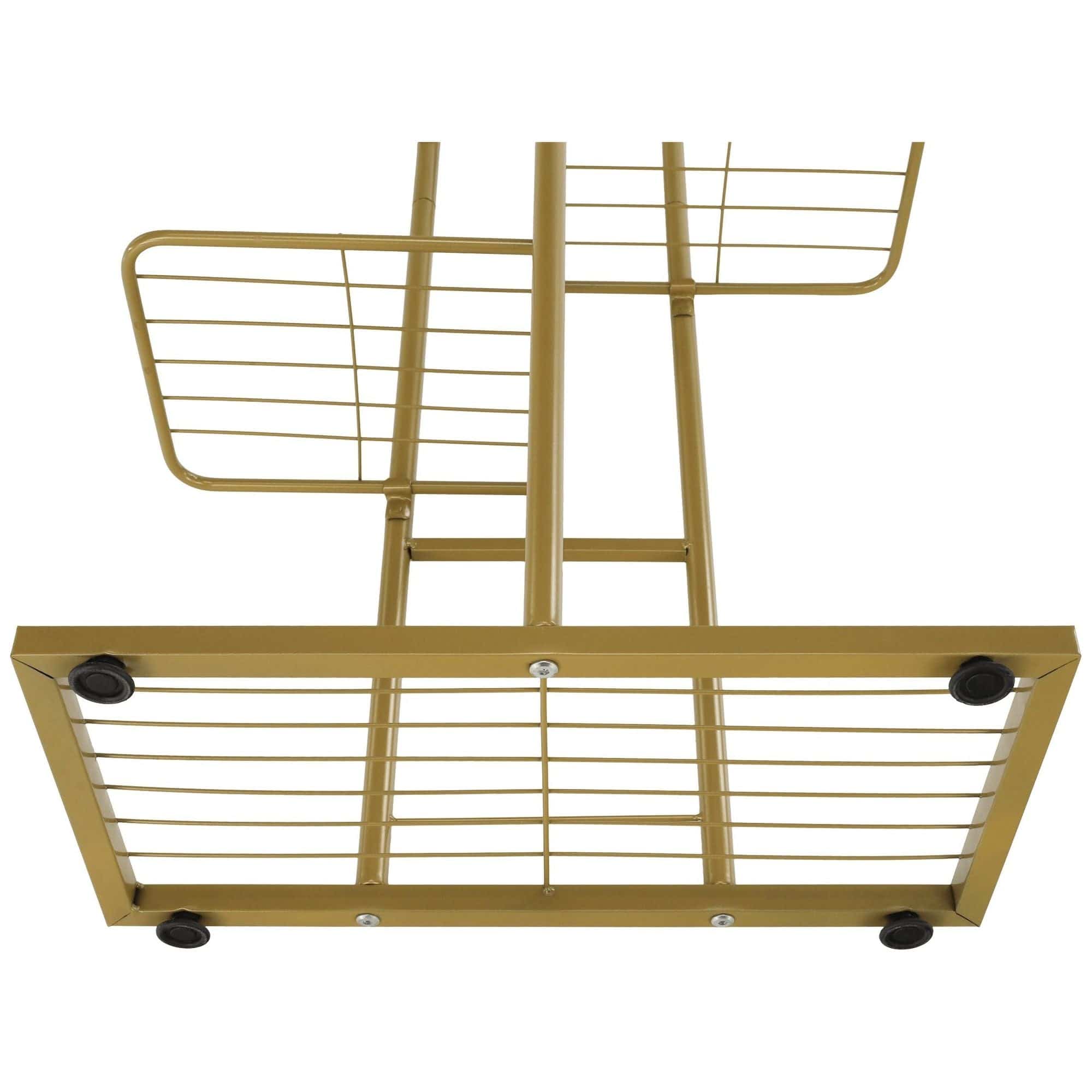 Etajera BAMIR TIP 3, auriu, metal, 44x22x108 cm