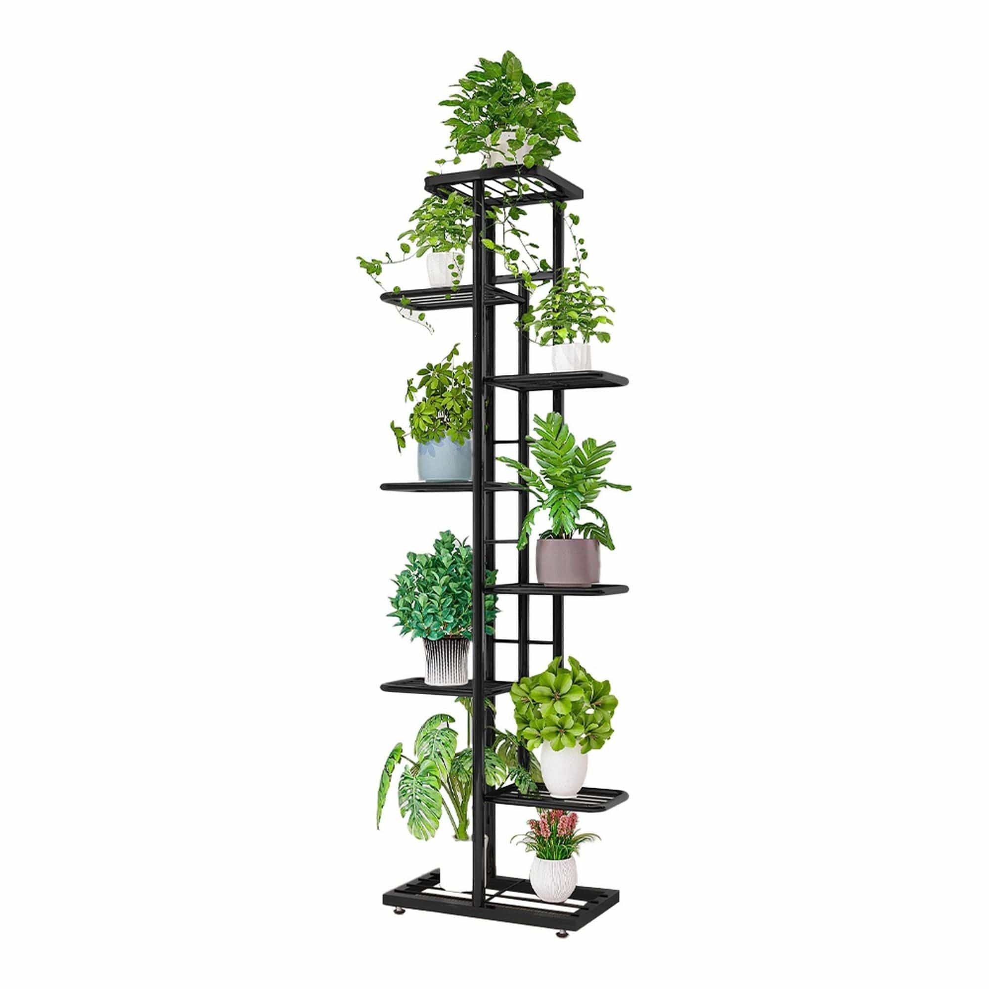 Etajera BAMIR TIP 4, gri, metal, 44x22x141 cm