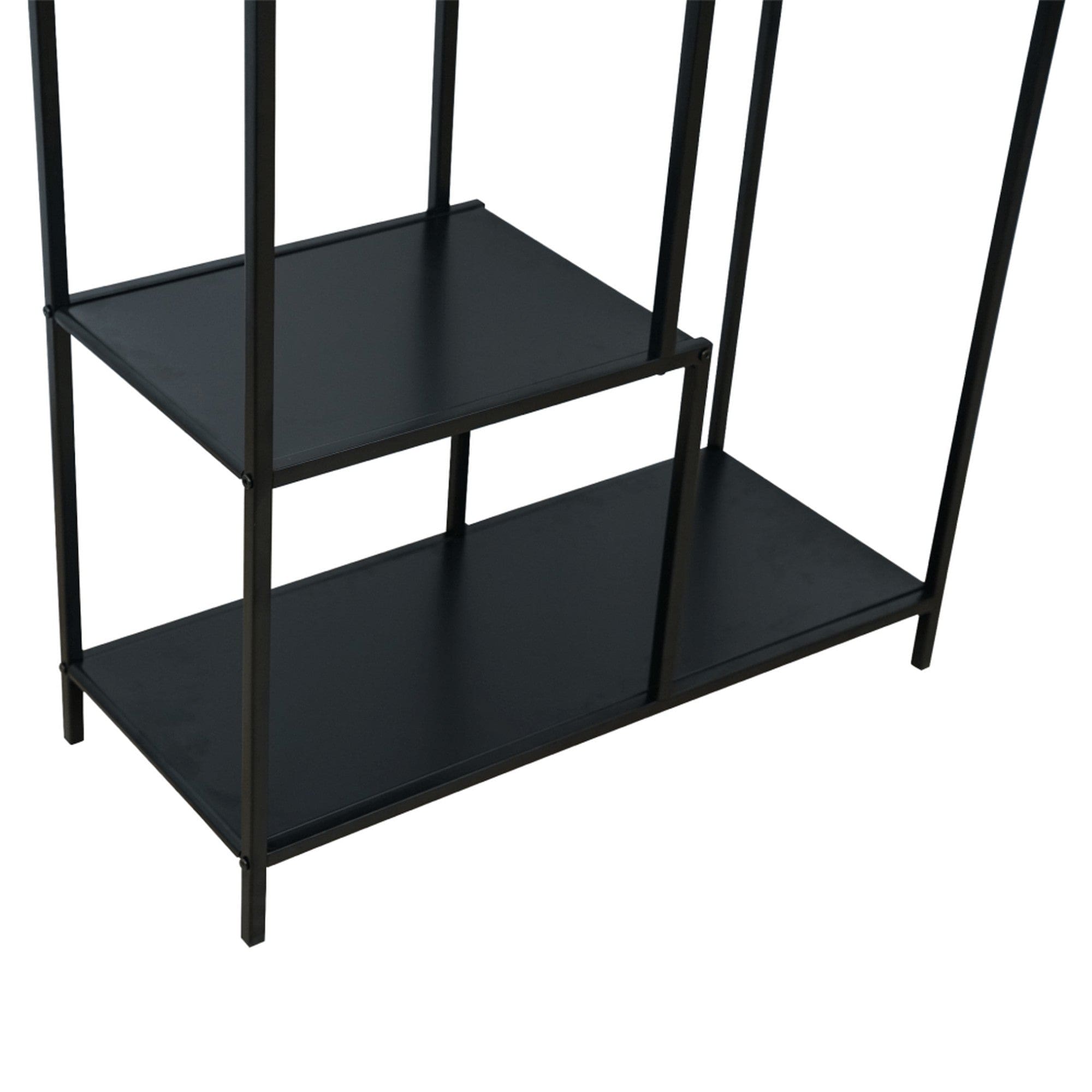 Etajera BILOTE TIP 1, negru, metal, 77x33x115 cm