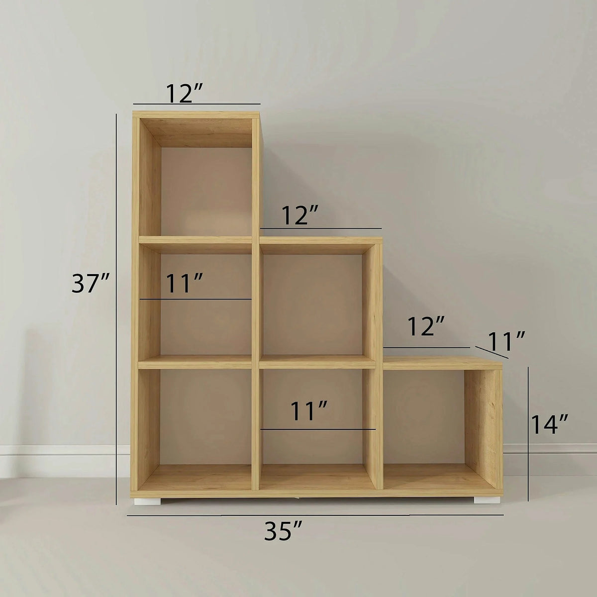 Etajera C007, stejar, PAL melaminat, 90x30x97 cm