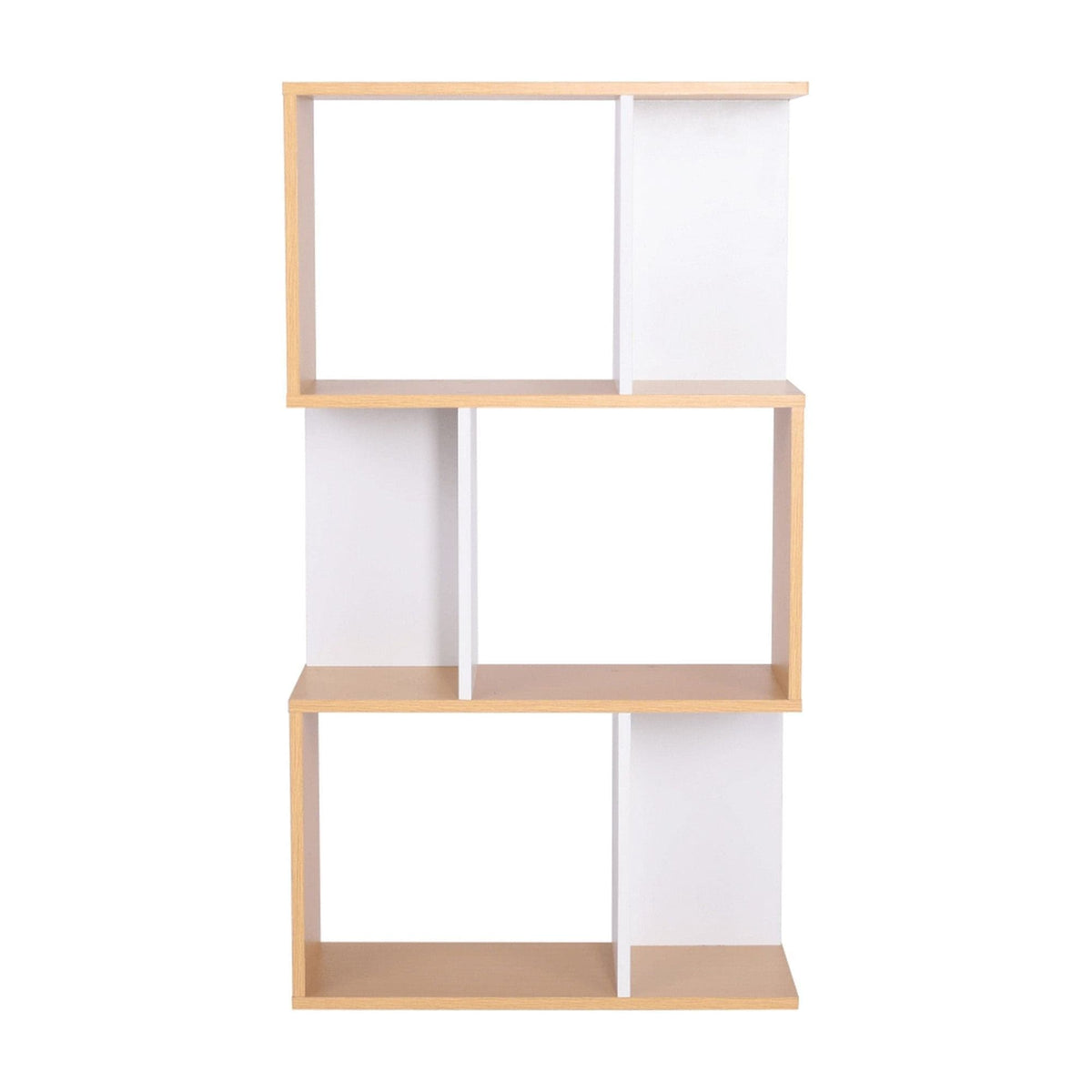 Etajera ERDEM NEW TYP 1, stejar natural/alb, DTD, 60x24x108 cm