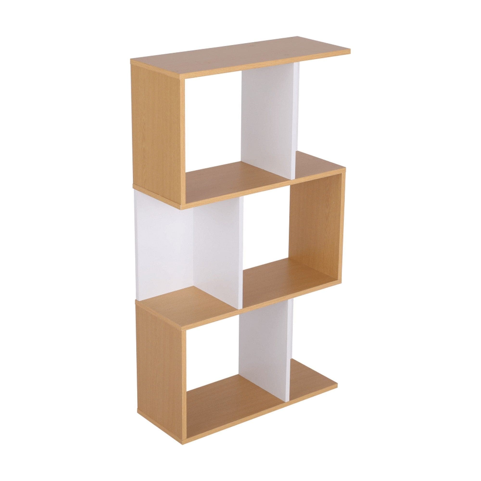 Etajera ERDEM NEW TYP 1, stejar natural/alb, DTD, 60x24x108 cm