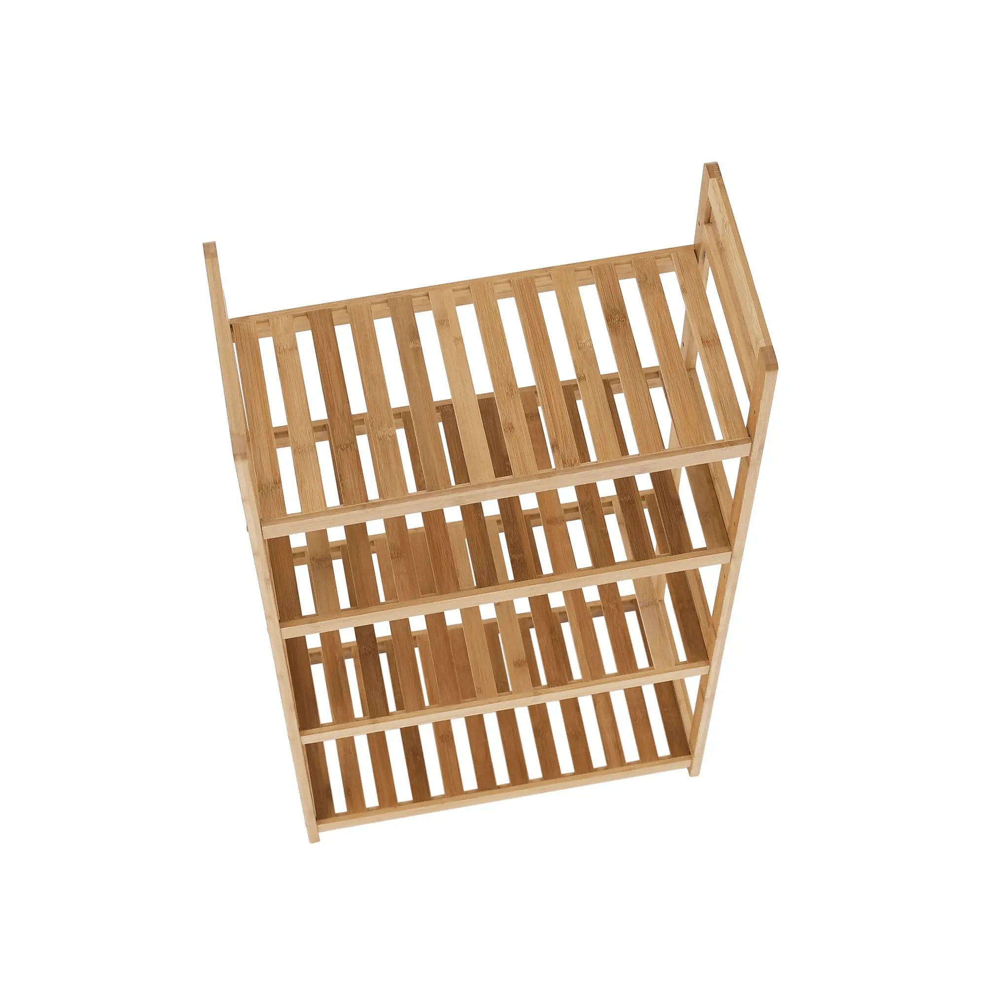 Etajera FIORE TIP 2, bambus natural lacuit, 53x26x100 cm