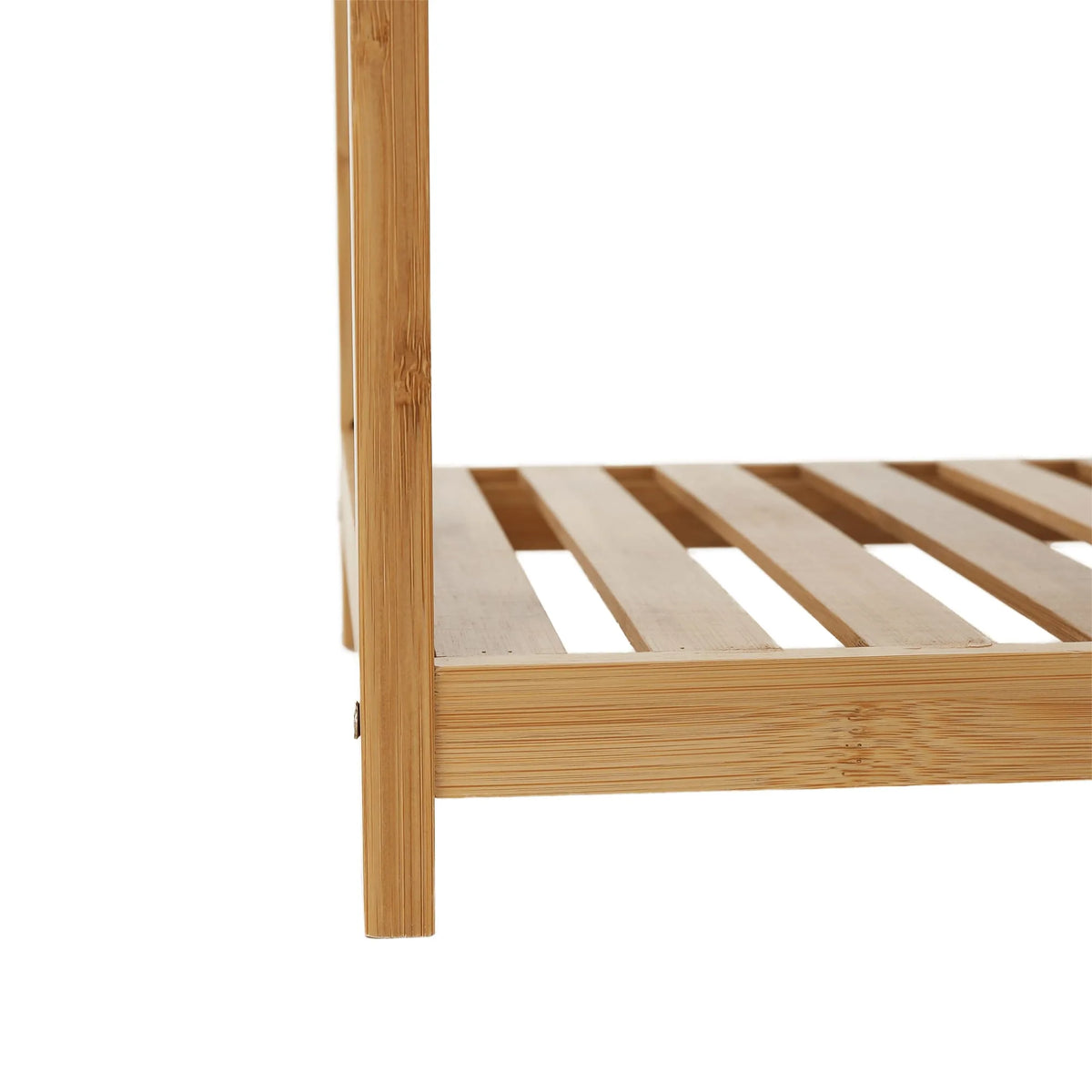 Etajera FIORE TIP 2, bambus natural lacuit, 53x26x100 cm