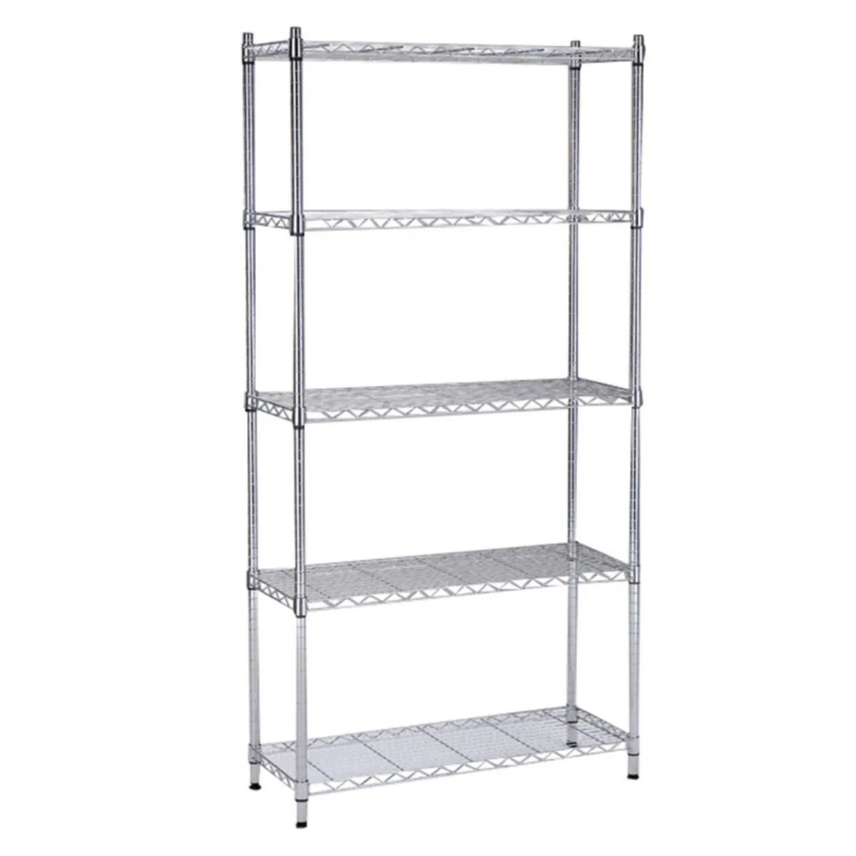 Etajera JUVEN, crom, otel, 90x45x180 cm