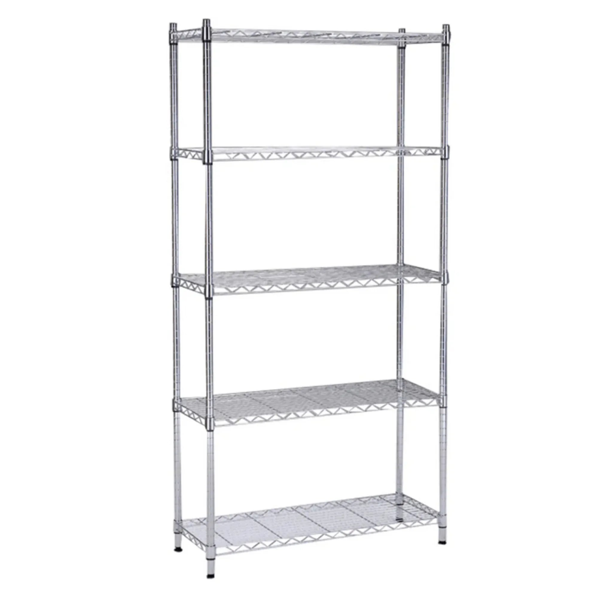 Etajera JUVEN, crom, otel, 90x45x180 cm