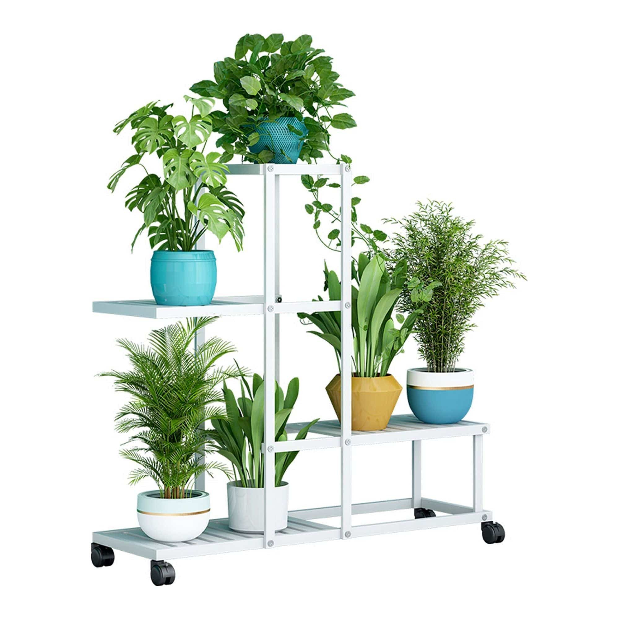 Etajera MAVERO, alb, metal, 63x23x62 cm