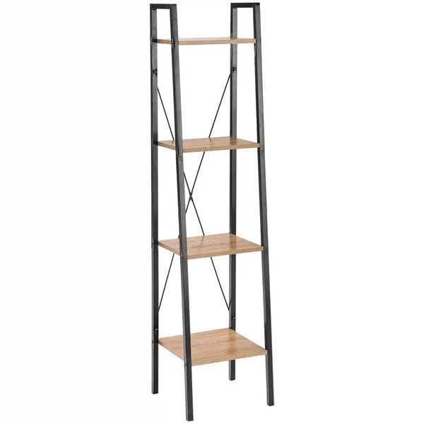 Etajera NARVIK, stejar sonoma/negru, 34x32x148 cm