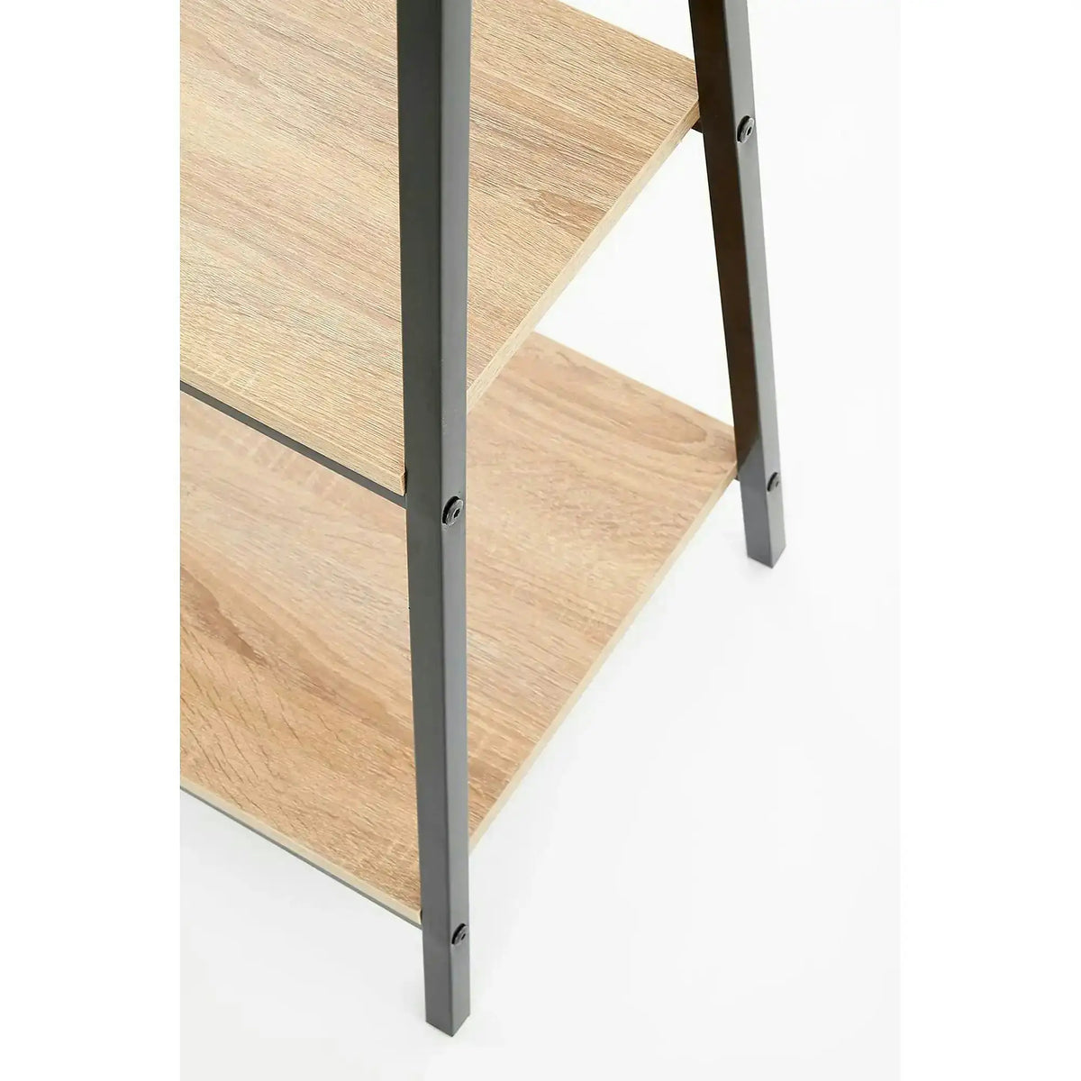 Etajera NARVIK, stejar sonoma/negru, 60x32x148 cm