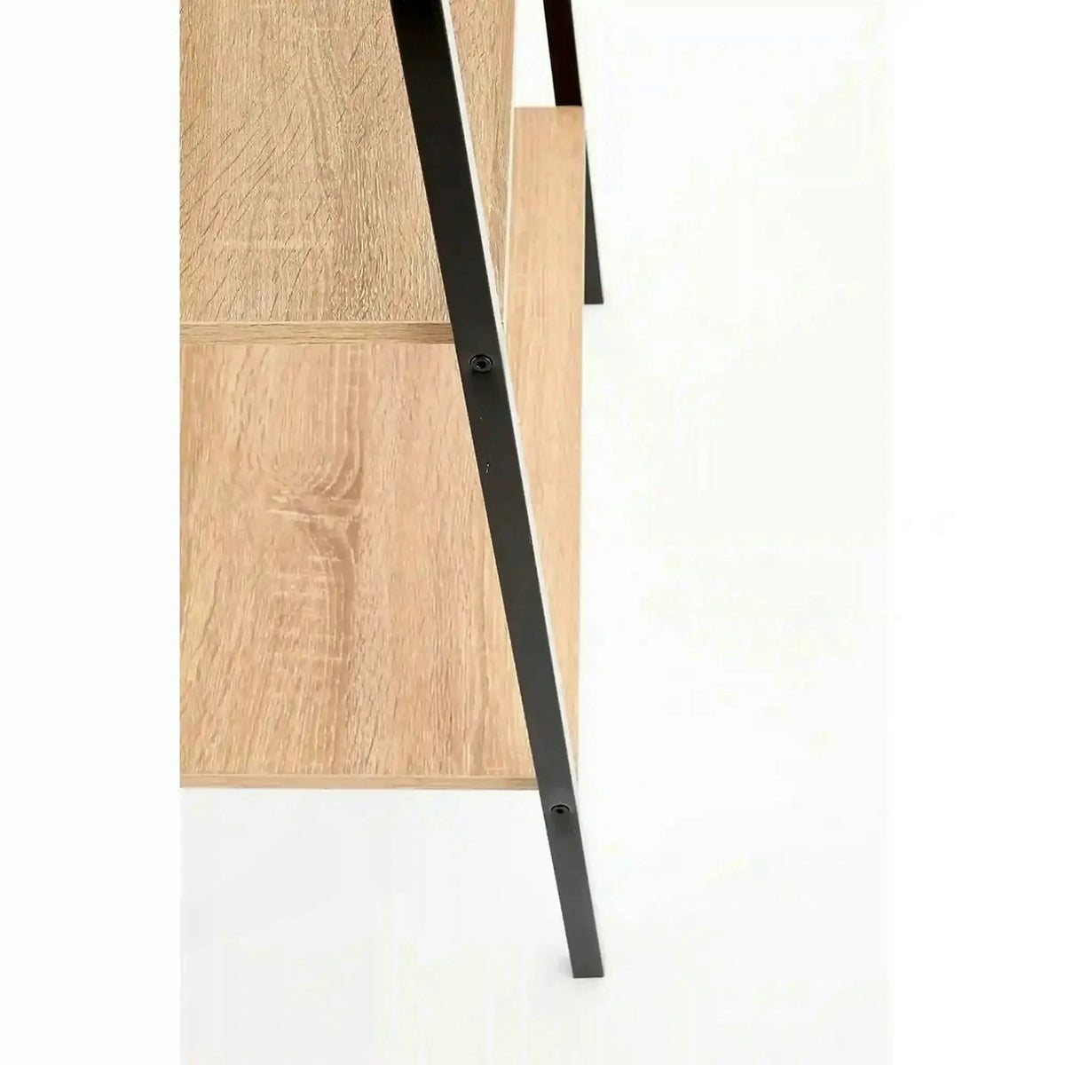 Etajera NARVIK, stejar sonoma/negru, 60x32x148 cm