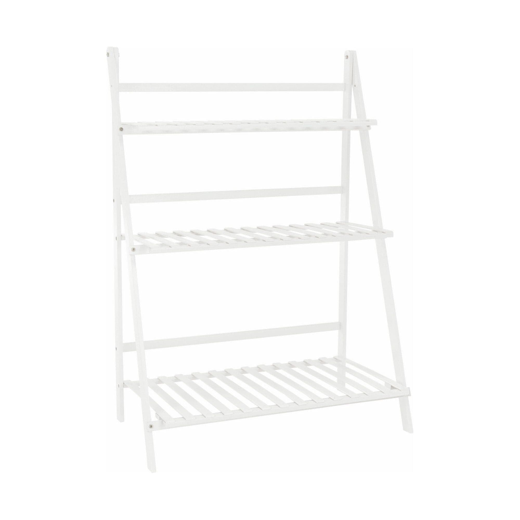 Etajera NEPEL TYP 1, alb, bambus, 70x40x96 cm