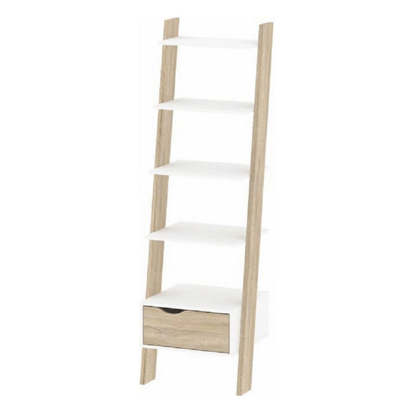 Etajera OSLO 75385, alb/stejar sonoma, PAL melaminat, 55x27-48x171 cm