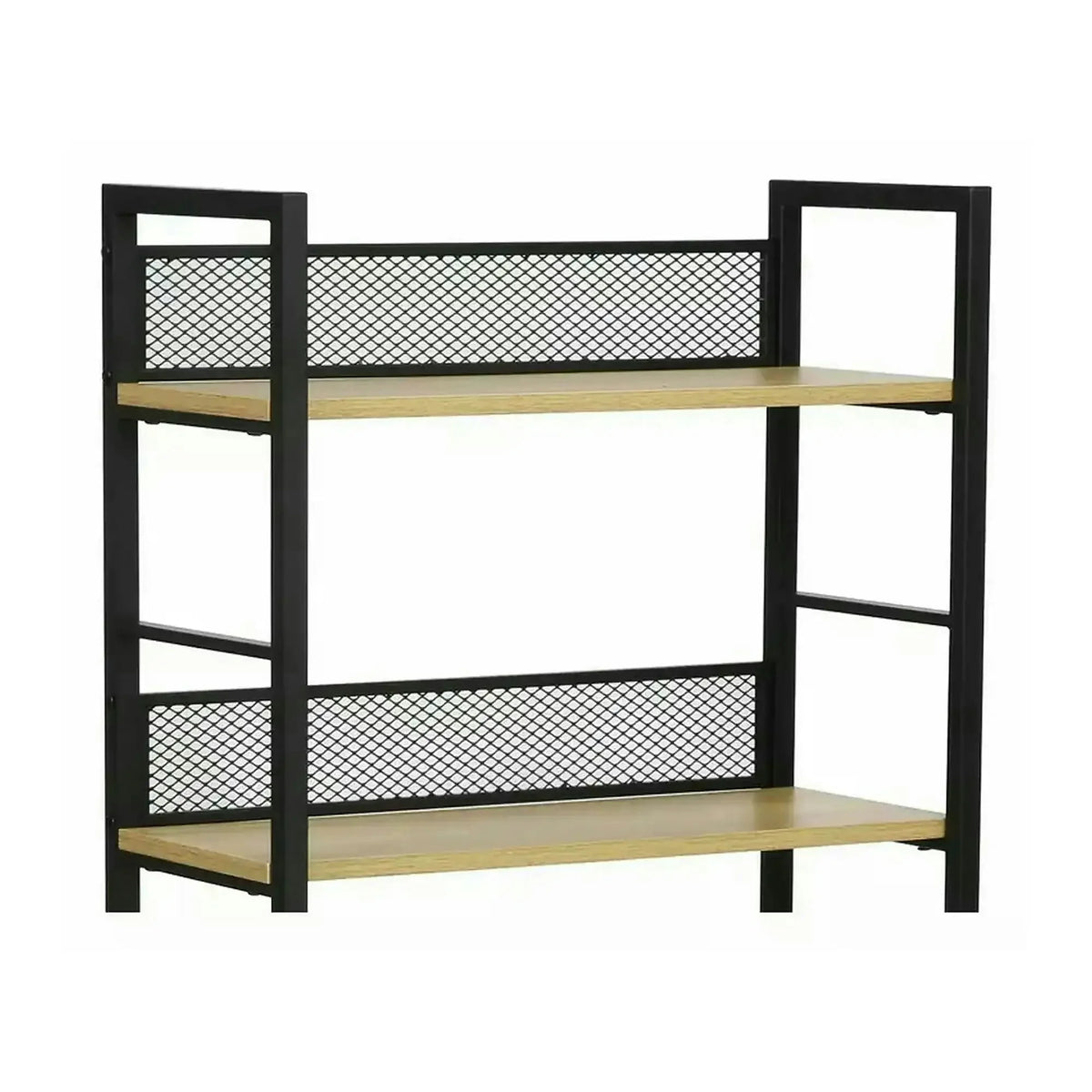 Etajera RAW R6, stejar/negru, PAL laminat/metal, 60x28x187 cm