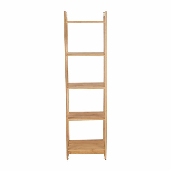 Etajera TIPUL IMPEROR 3, stejar natural, bambus lacuit, 35x25x128 cm