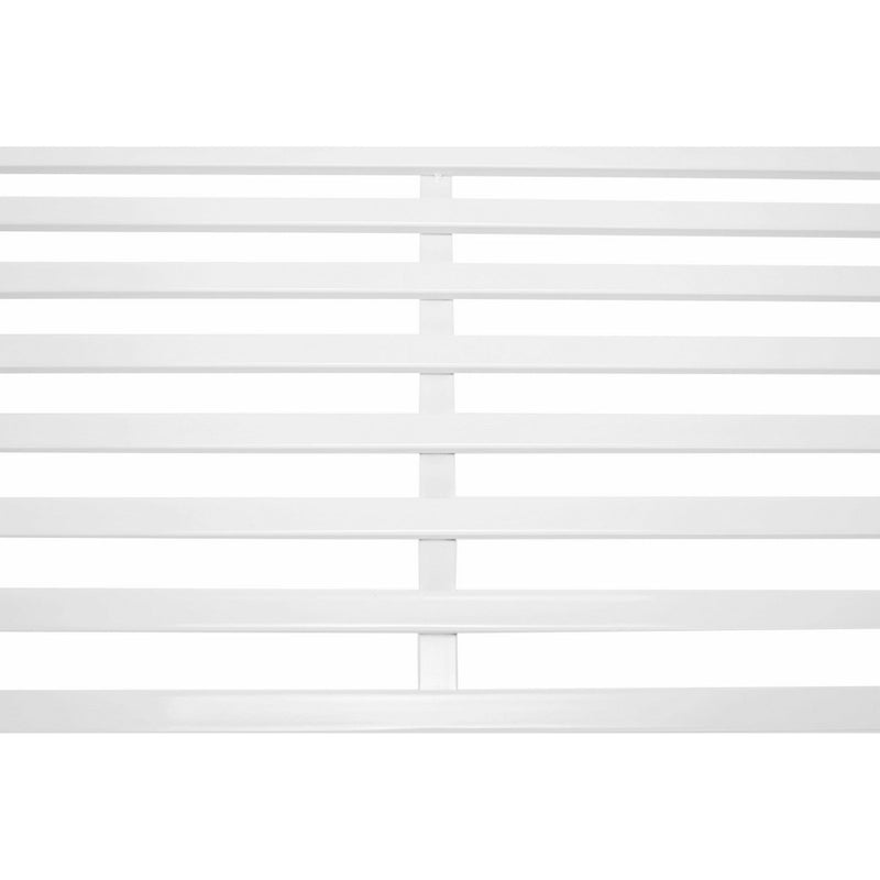 Banca gradina ETELIA, metal, alb, 131x49x89 cm