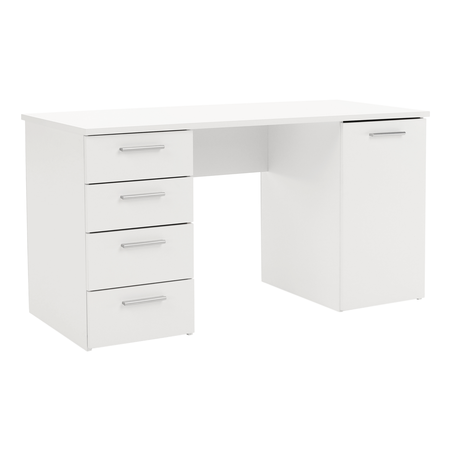 Birou EUSTACH, alb, DTD laminat, 137x60x76 cm