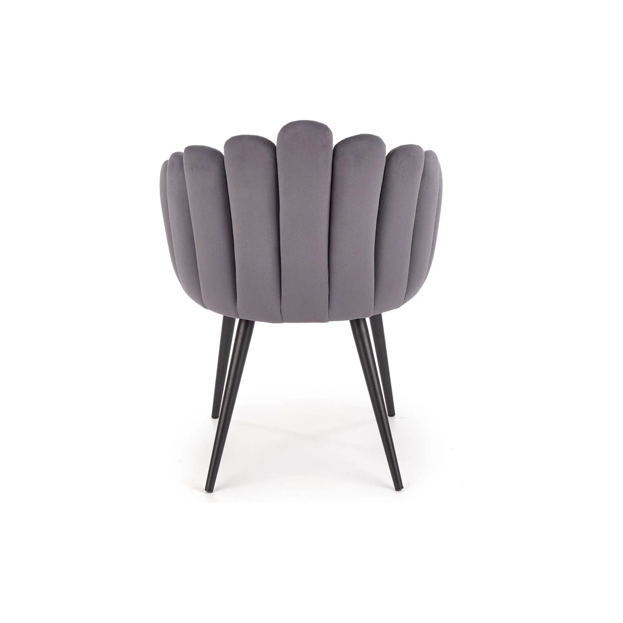 Scaun tapitat K410, gri inchis, 65x62x85 cm