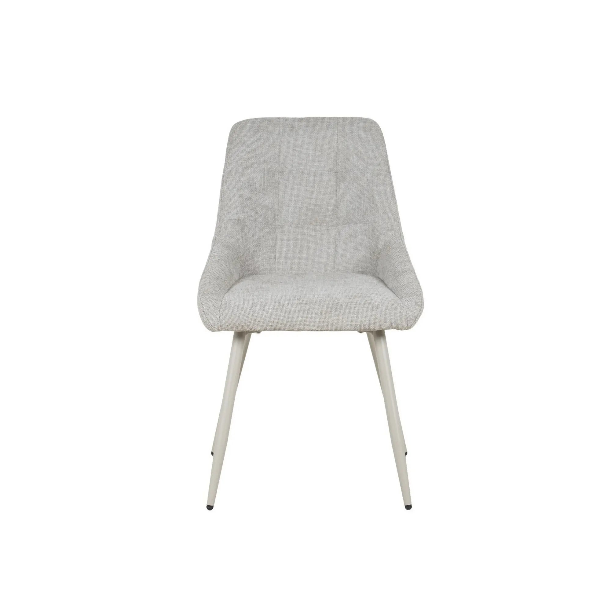 Scaun KENT, grej/gri deschis, stofa clasica/metal, 50x60x84 cm