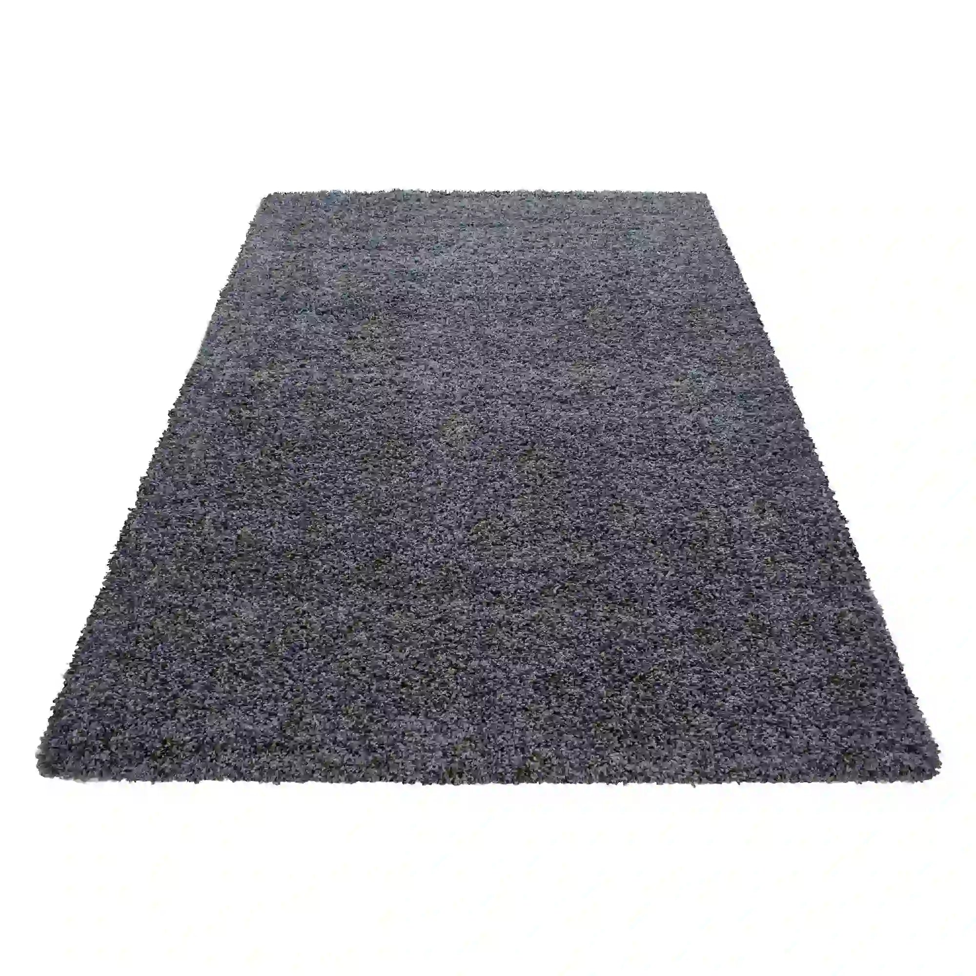 Covor LIFE, 80x150 cm, forma dreptunghiulara, polipropilena, gri inchis, 1500