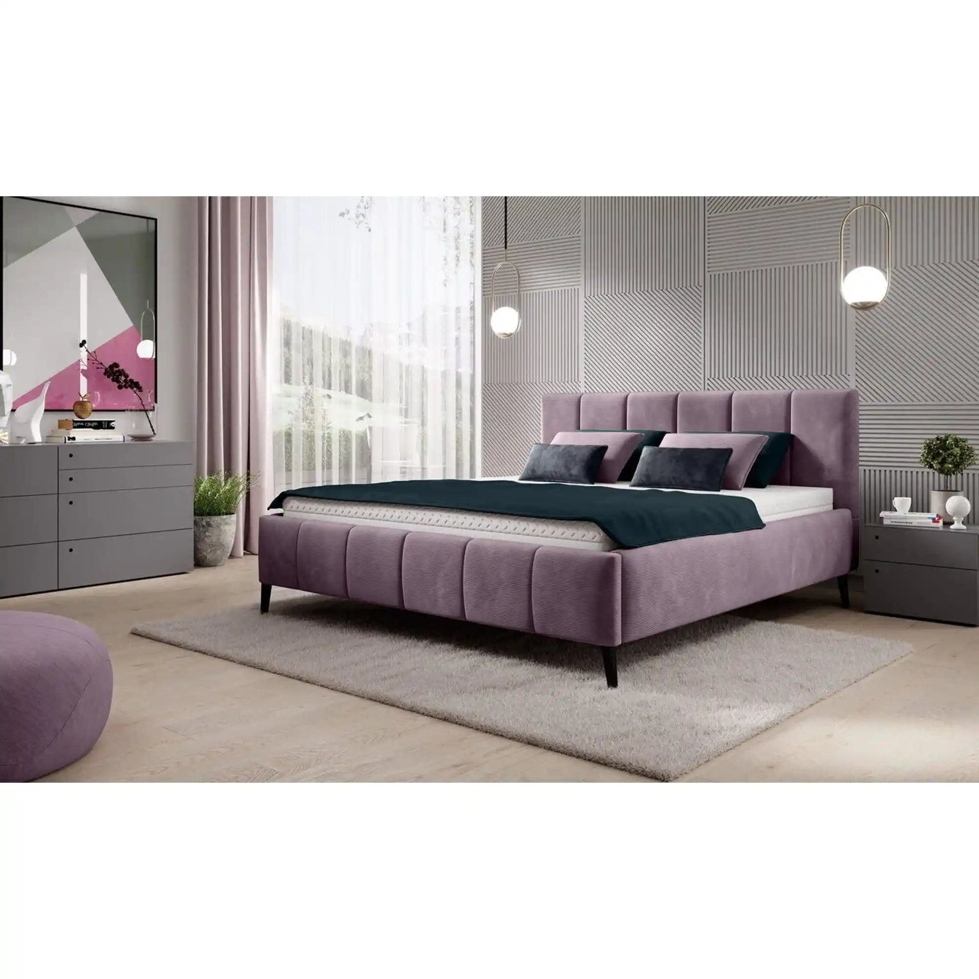 Pat RIVA SR 180x200, personalizabil materiale gama Oferta Avantaj, cu suport saltea si sistem de reglare