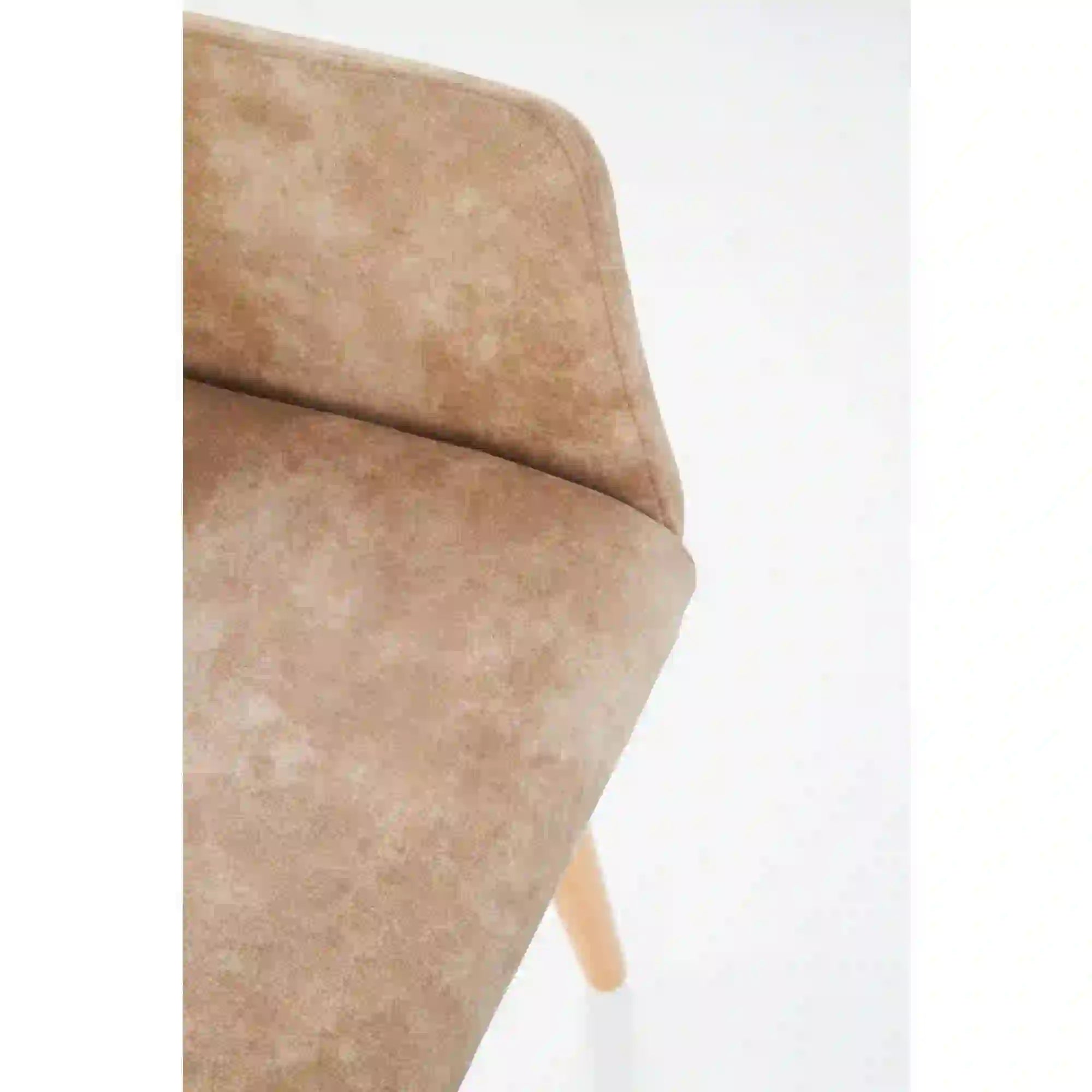 Scaun tapitat K287, bej/stejar, 58x61x85 cm