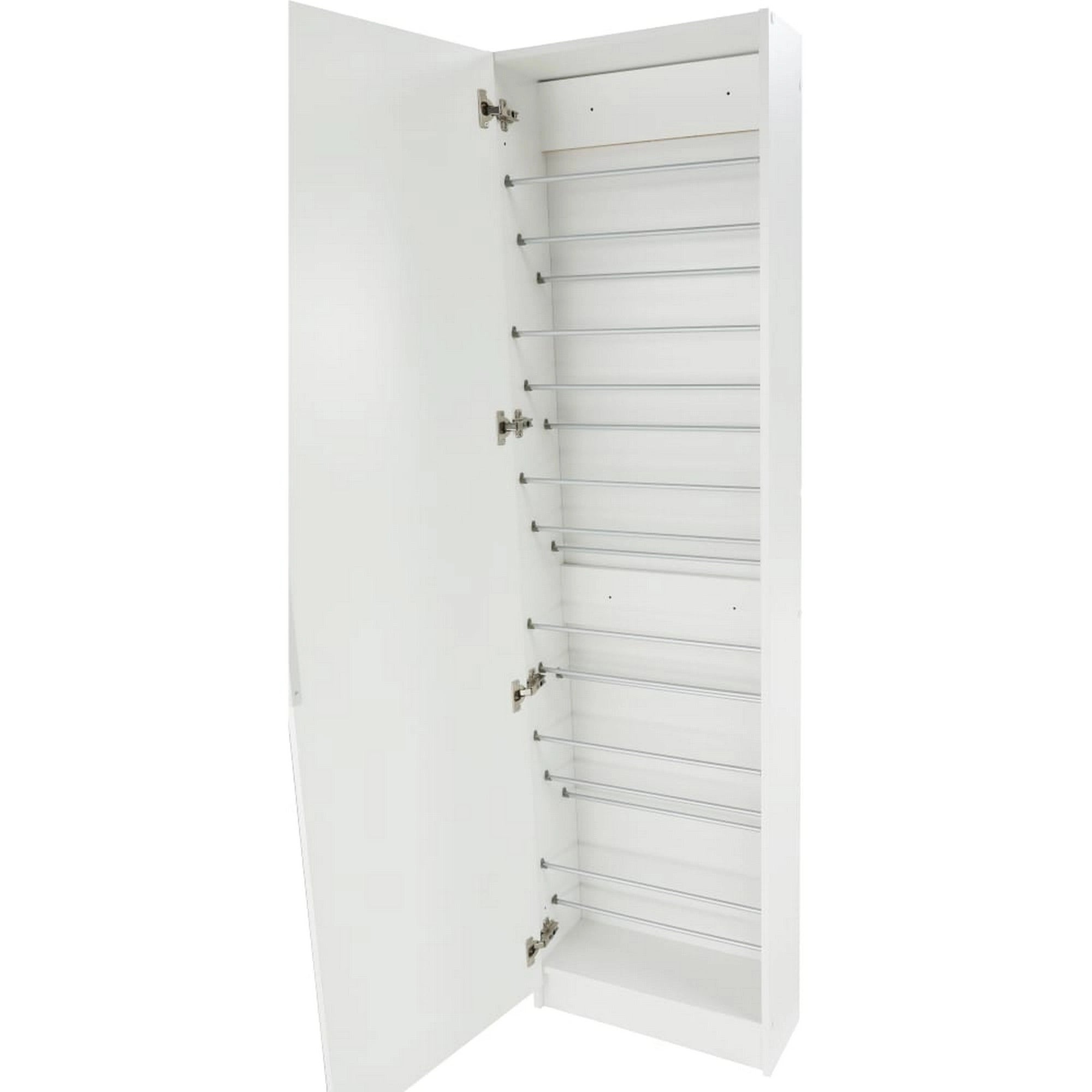 Pantofar KAPATER, alb, DTD laminat, 50x20x181 cm