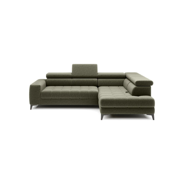 Coltar extensibil ASTOLA, personalizabil materiale gama Oferta Avantaj, cu lada depozitare si tetiere reglabile, 280x193x99 cm