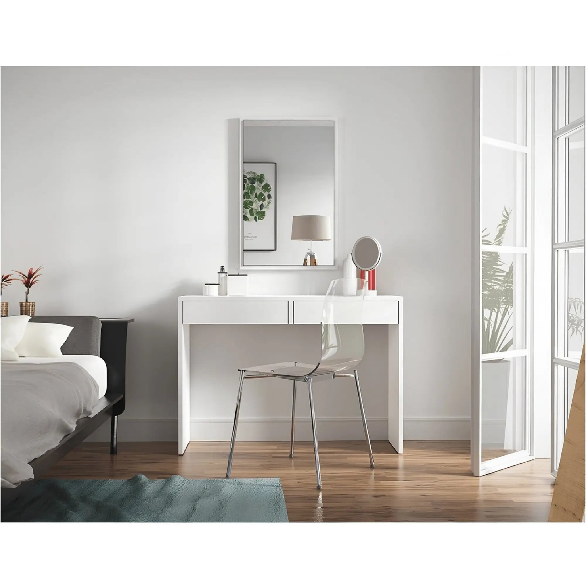 Oglinda VIOLET, alb, DTD laminat, 54x2x84 cm