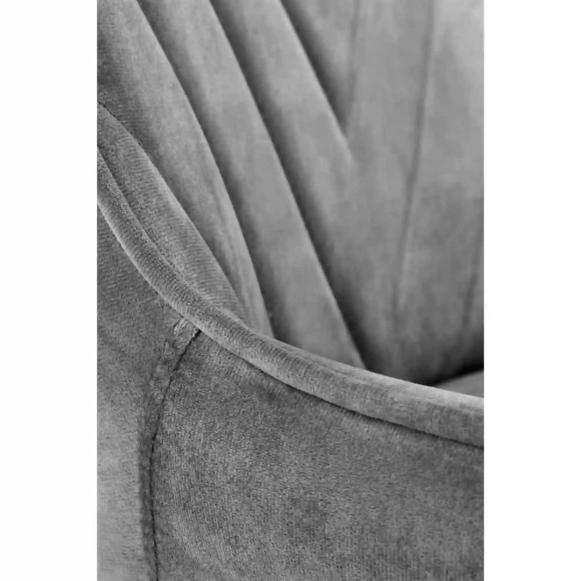 Scaun de birou RICO, gri/crom, stofa catifelata/metal, 51x54x81/91 cm