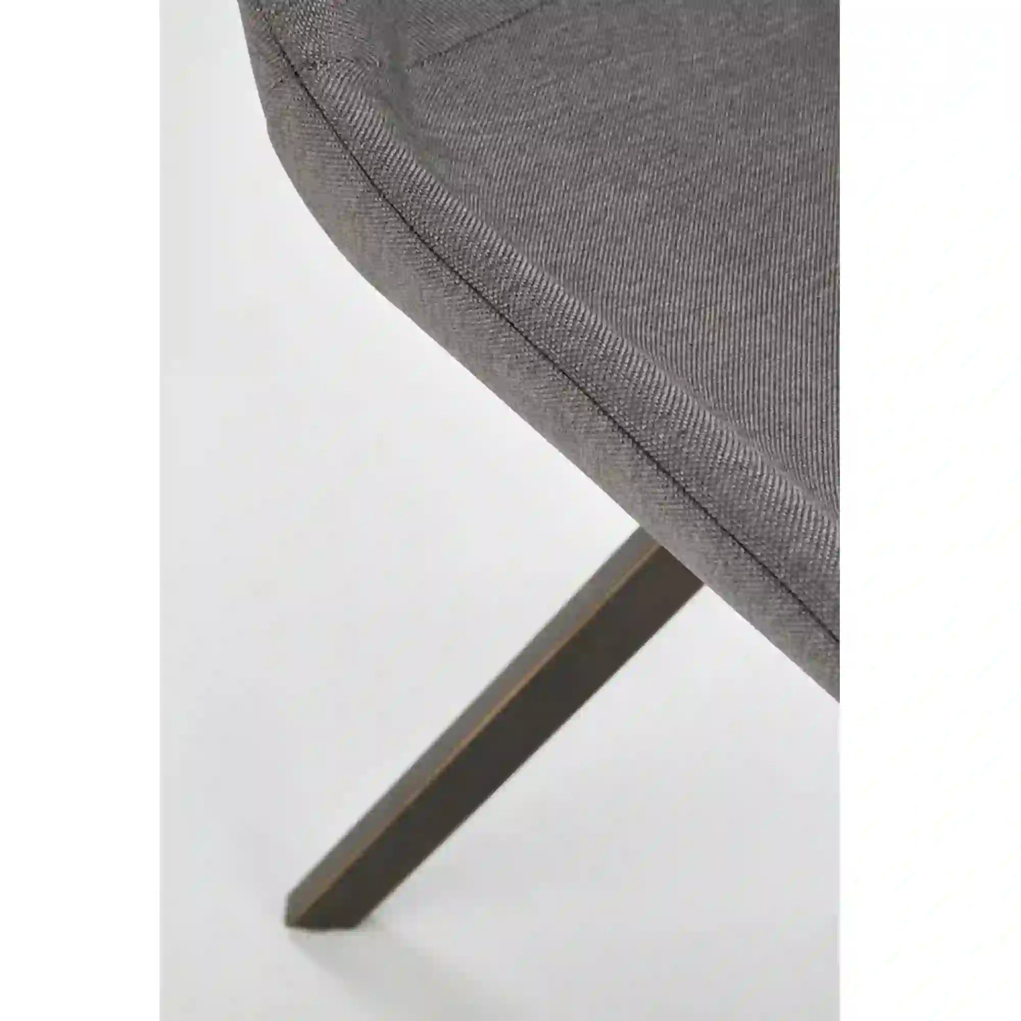 Scaun tapitat K290, gri/auriu antic, stofa clasica/metal, 56X59X86 CM