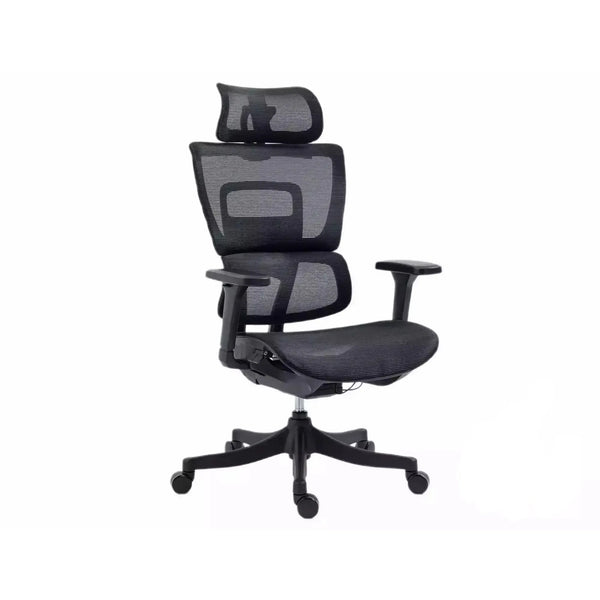 Scaun de birou WINNER, negru, plasa, 64x51x114 cm